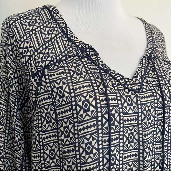 LUCKY BRAND John Robshaw Tribal Print Blouse - Picture 2 of 6